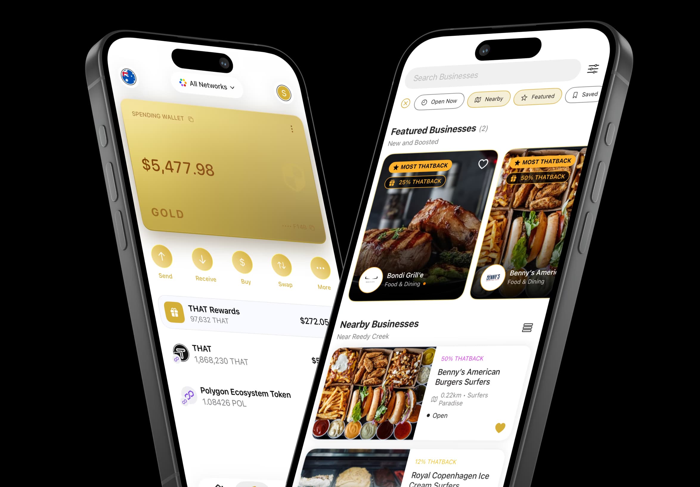 The THAT app — wallet and merchant directory